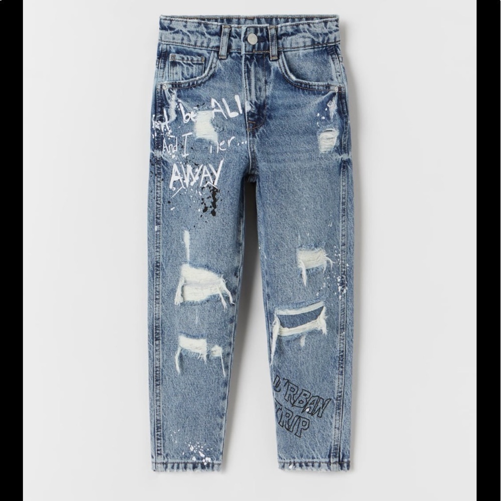 Zara Relaxed Fit Jeans - Picture 1 of 8